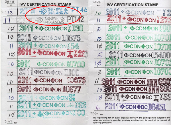 Ivv Distance stamps